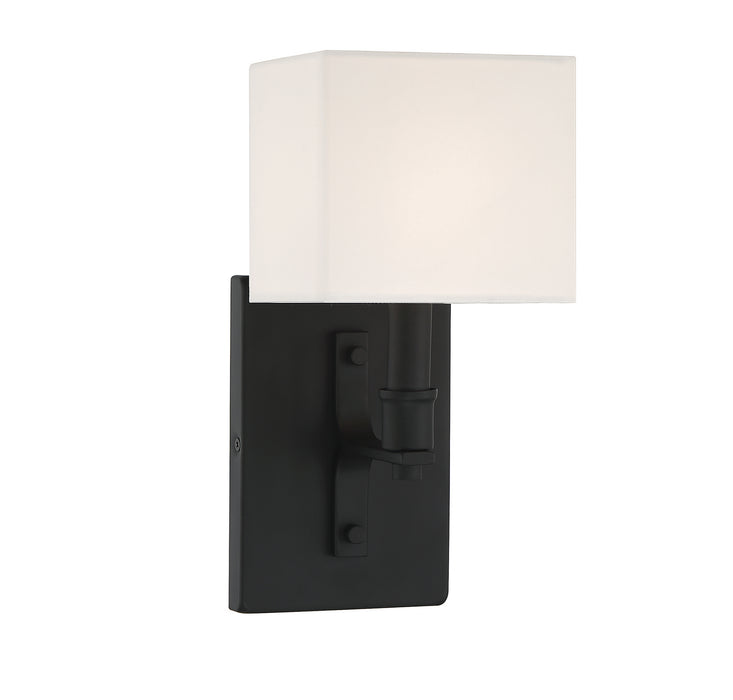 Lighting One E V6-L9-8550-1-89 One Light Wall Sconce, Matte Black