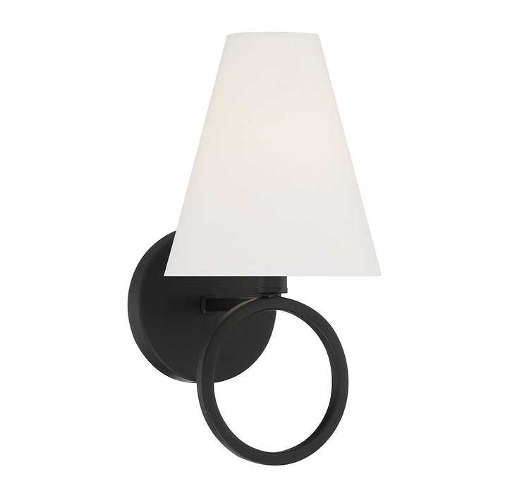 Lighting One E V6-L9-9150-1-89 One Light Wall Sconce, Matte Black