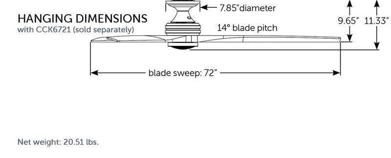 Fanimation MAD6721DZ Motor, Dark Bronze