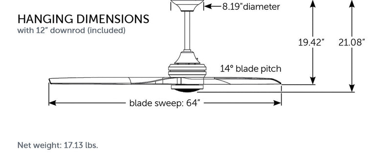 Fanimation MAD6721GZ Motor, Galvanized