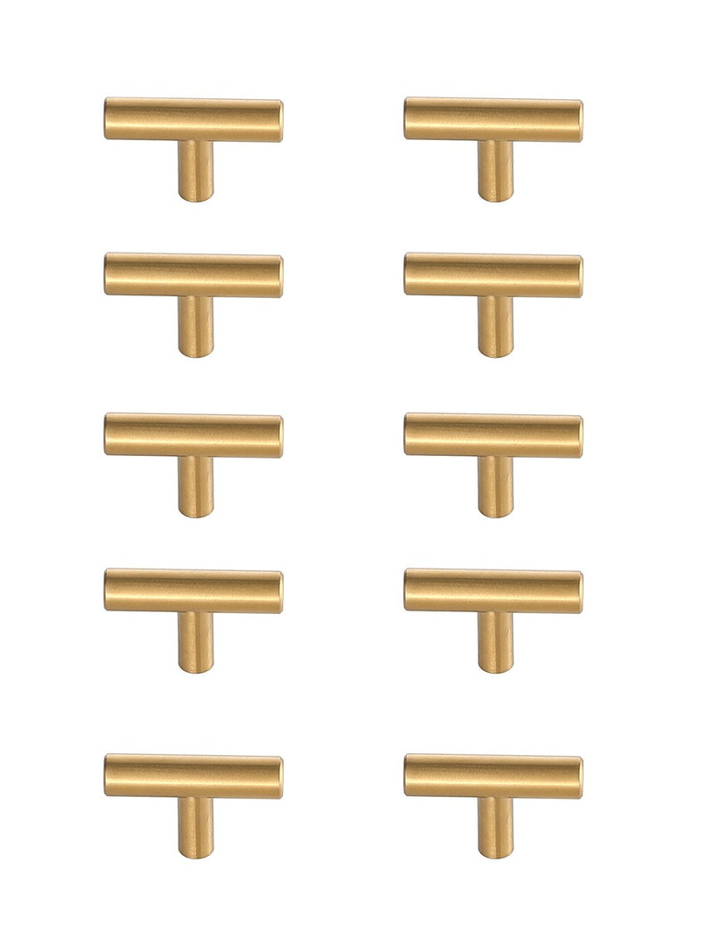 Elegant Lighting PL400-1-BR-10PK Bar Pull Multipack (set of 10), Brass