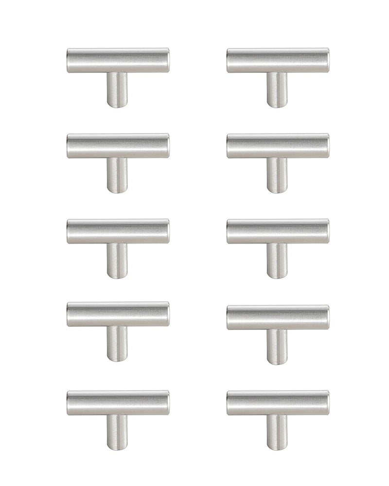 Elegant Lighting PL400-1-NK-10PK Bar Pull Multipack (set of 10), Brushed Nickel