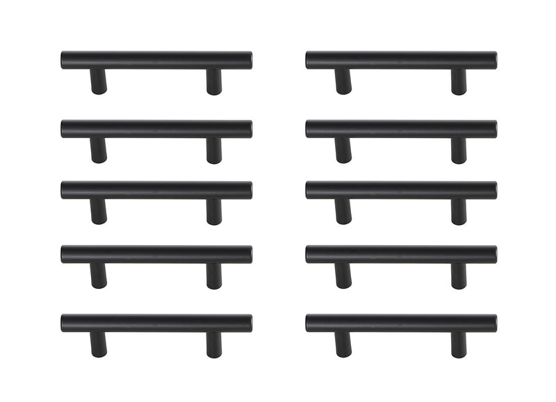 Elegant Lighting PL400-3-MB-10PK Bar Pull Multipack (set of 10), Matte Black