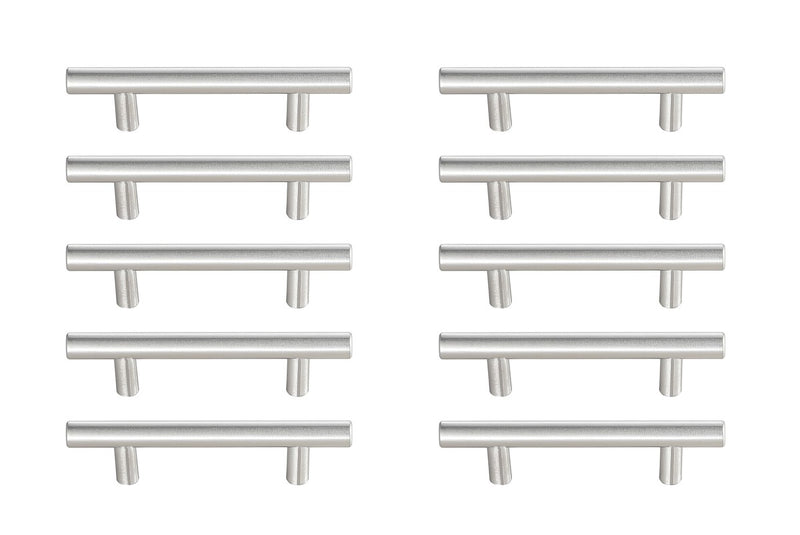 Elegant Lighting PL400-3-NK-10PK Bar Pull Multipack (set of 10), Brushed Nickel