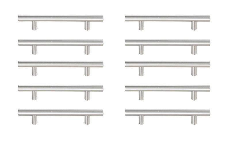 Elegant Lighting PL400-4-NK-10PK Bar Pull Multipack (set of 10), Brushed Nickel