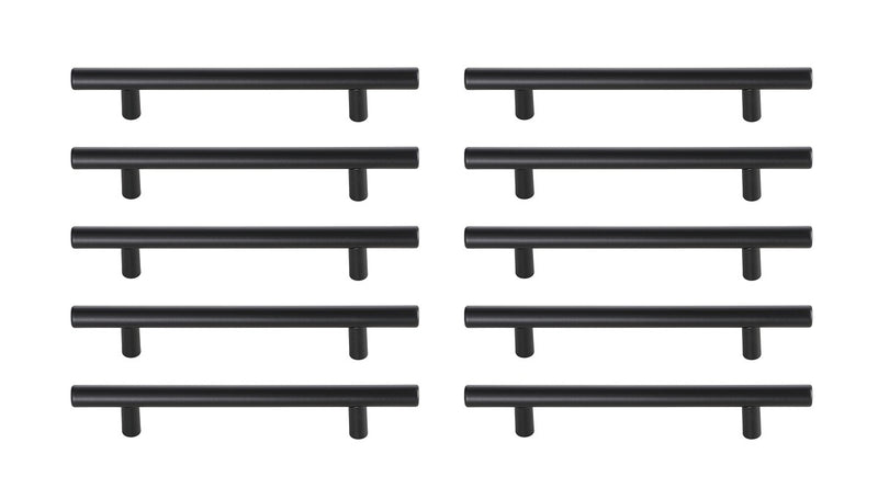 Elegant Lighting PL400-5-MB-10PK Bar Pull Multipack (set of 10), Matte Black