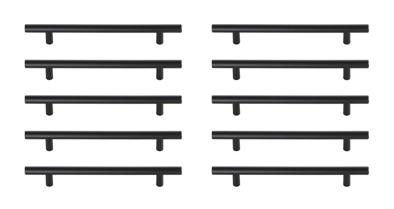 Elegant Lighting PL400-6-MB-10PK Bar Pull Multipack (set of 10), Matte Black