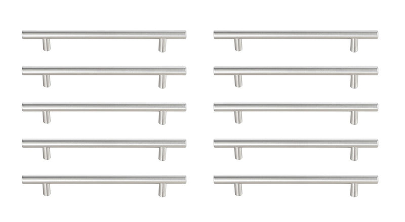 Elegant Lighting PL400-6-NK-10PK Bar Pull Multipack (set of 10), Brushed Nickel