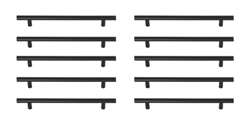 Elegant Lighting PL400-7-MB-10PK Bar Pull Multipack (set of 10), Matte Black