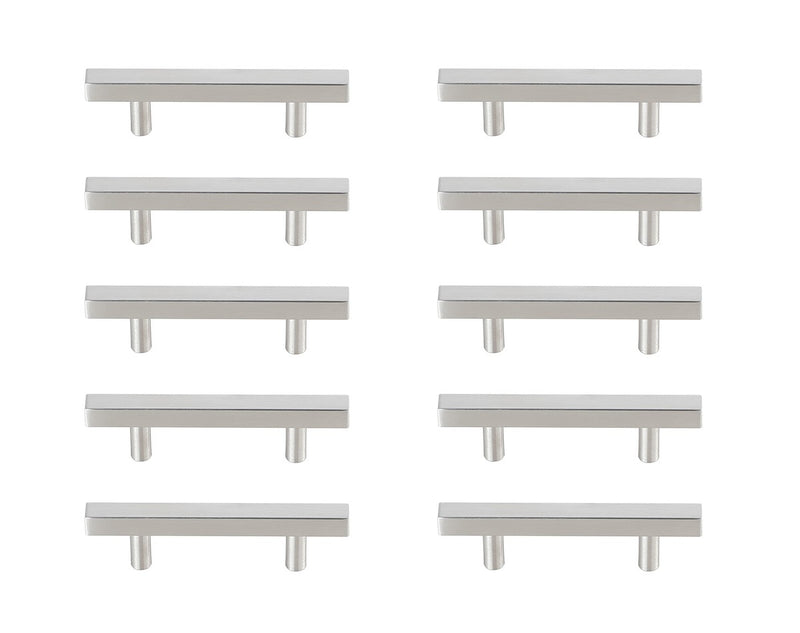 Elegant Lighting PL402-3-NK-10PK Bar Pull Multipack (set of 10), Brushed Nickel