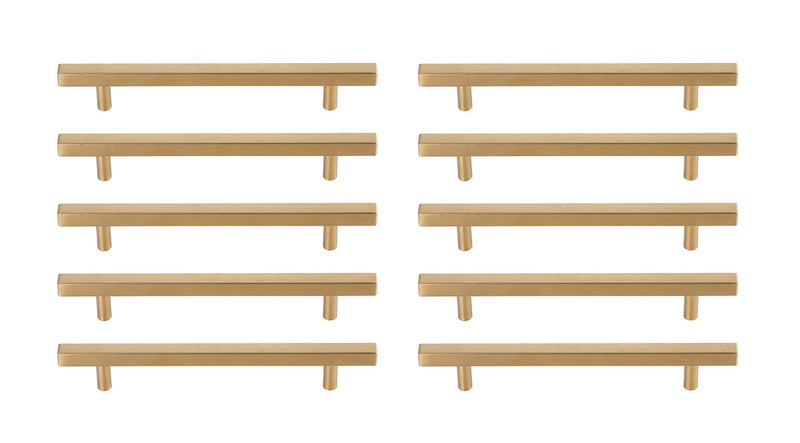 Elegant Lighting PL402-6-BR-10PK Bar Pull Multipack (set of 10), Brass