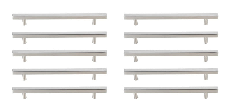 Elegant Lighting PL402-7-NK-10PK Bar Pull Multipack (set of 10), Brushed Nickel