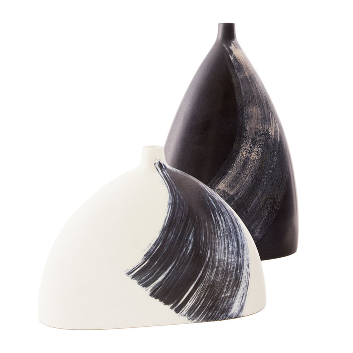 Arteriors 1091 Vases, Set of 2, Midnight