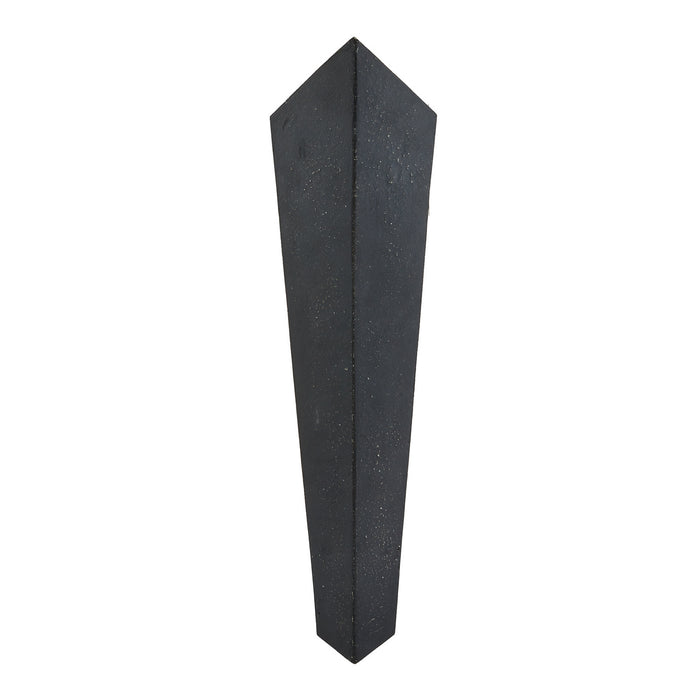 Arteriors 44796 Three Light Wall Sconce, Matte Charcoal