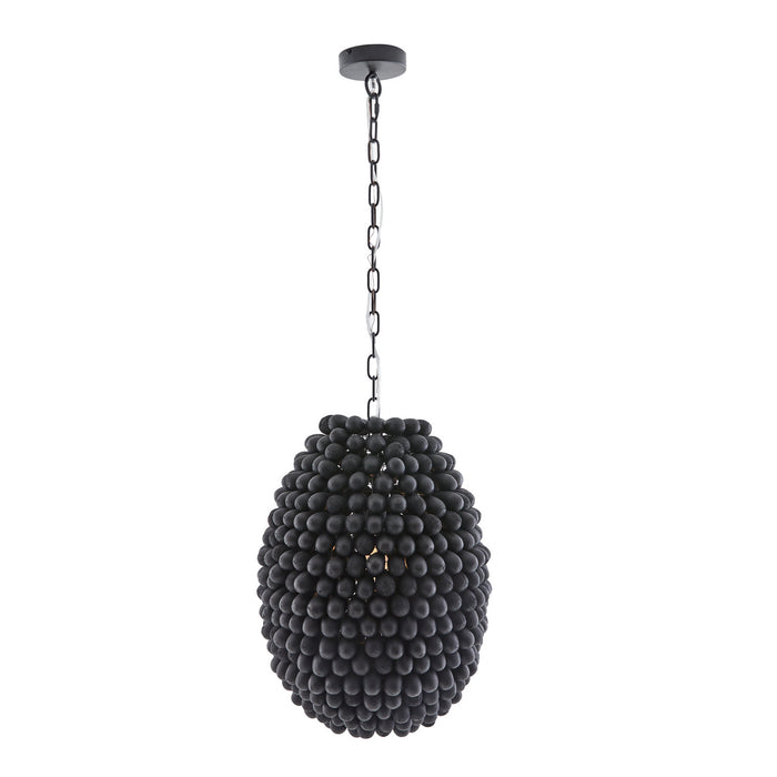 Arteriors 45206 One Light Pendant, Black Stained