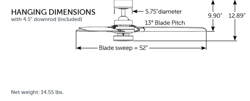 Fanimation FP7634MW 52" Ceiling Fan, Matte White