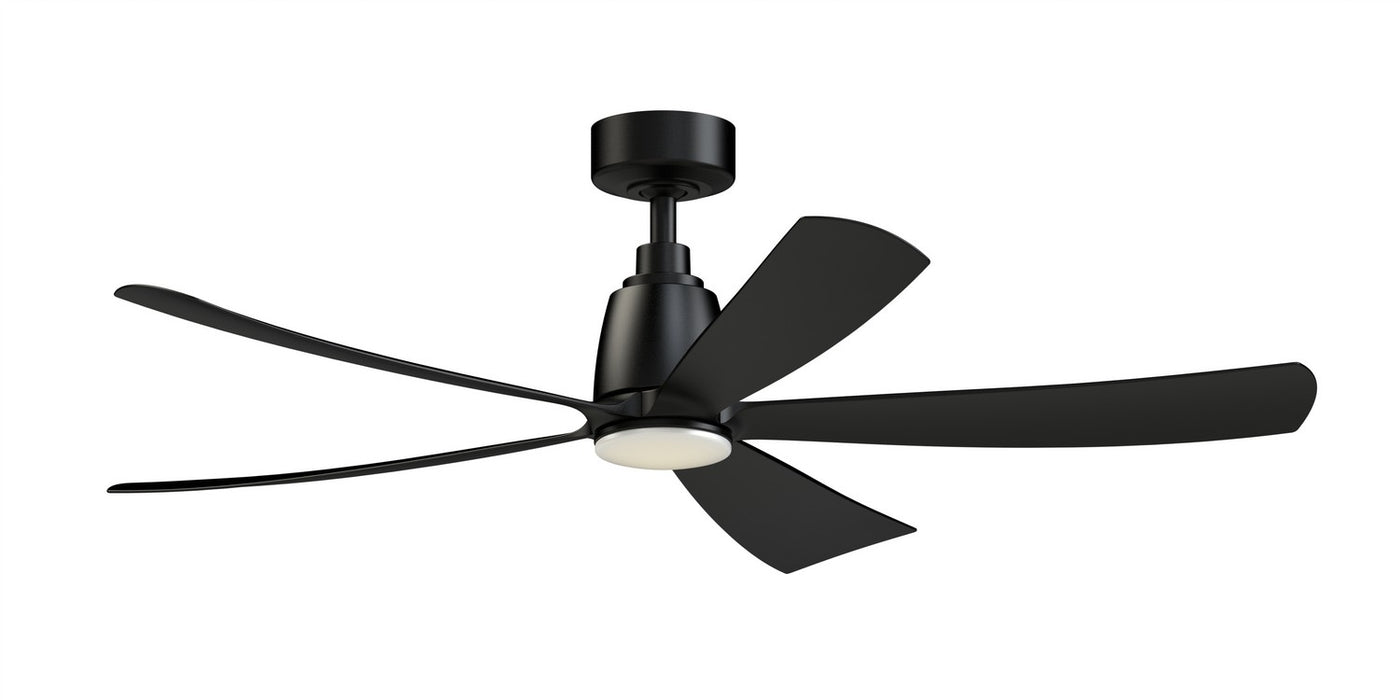 Fanimation FPD5534BL 52" Ceiling Fan, Black