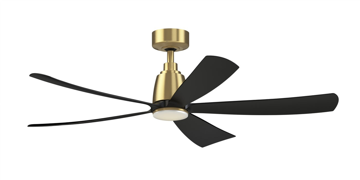 Fanimation FPD5534BSBL 52" Ceiling Fan, Brushed Satin Brass