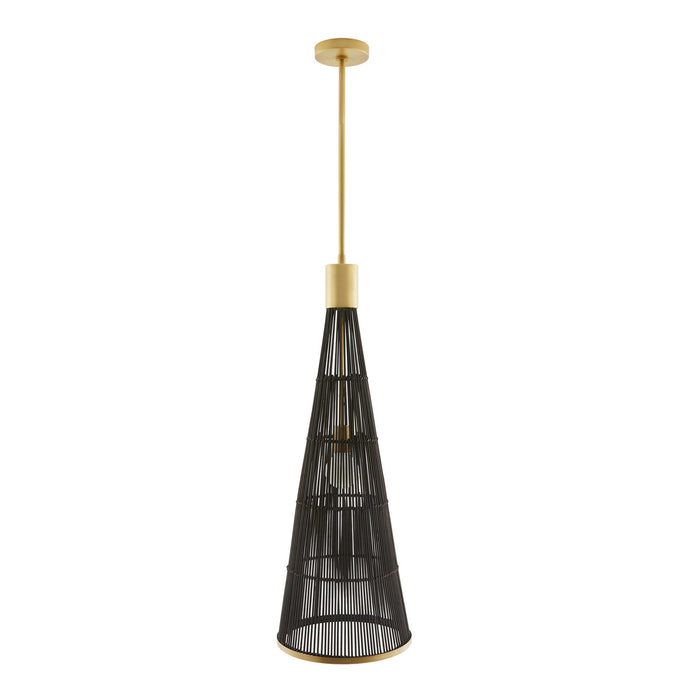 Arteriors 49520 One Light Pendant, Black Wash