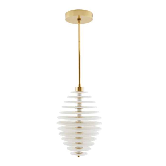 Arteriors 49522 One Light Pendant, Clear Seedy