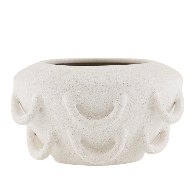Arteriors 5773 Vase, Speckled Ivory