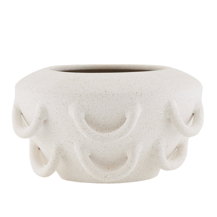Arteriors 5773 Vase, Speckled Ivory