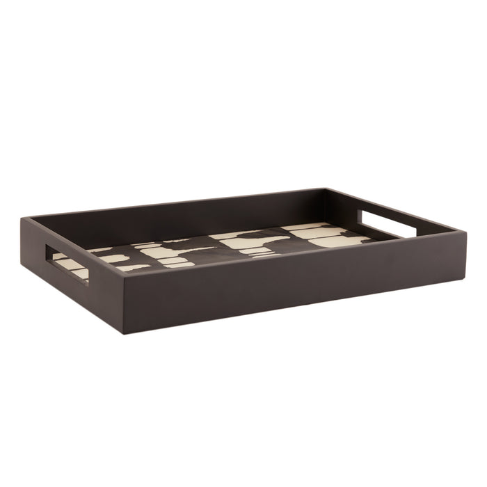 Arteriors 5784 Tray, Black & White