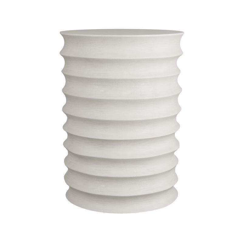 Arteriors 6964 Accent Table, White Gesso