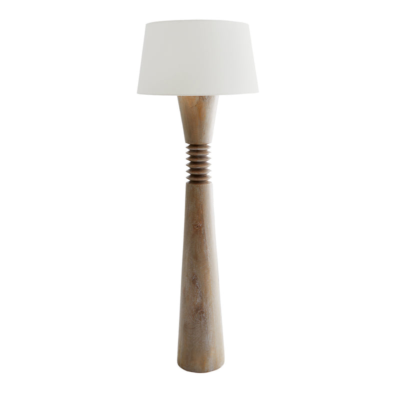 Arteriors 76034-636 One Light Floor Lamp, Cerused Oak
