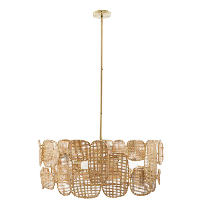 Arteriors 85038 Six Light Chandelier, Natural