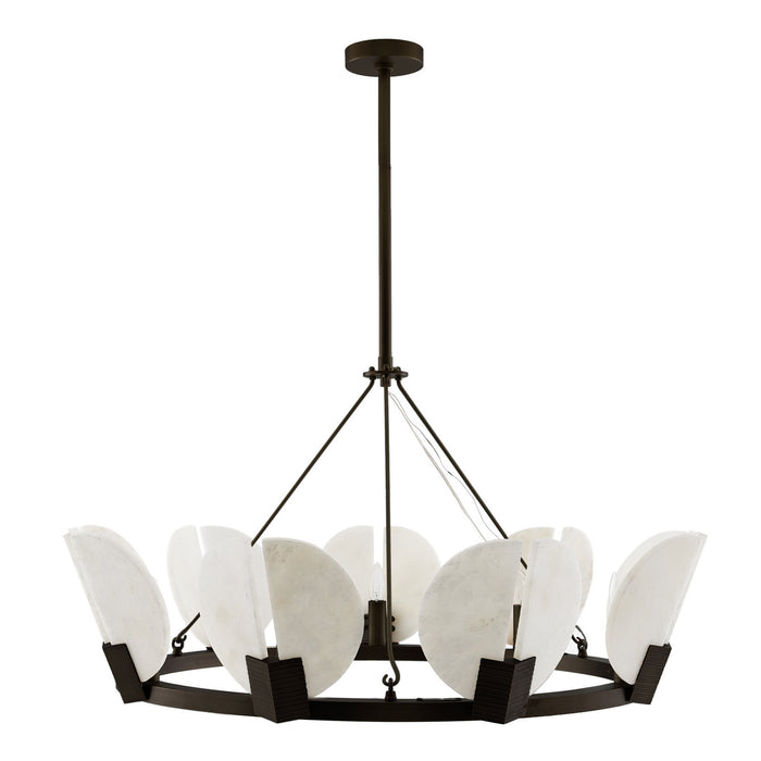 Arteriors 89661 Nine Light Chandelier, English Bronze