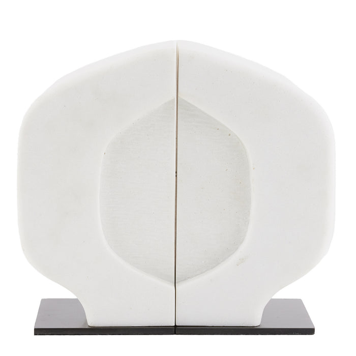 Arteriors 9309 Bookends, Set of 2, Ivory