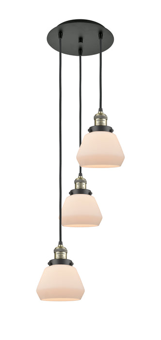 Innovations 113F-3P-BAB-G171 Three Light Pendant, Black Antique Brass