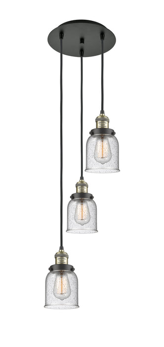 Innovations 113F-3P-BAB-G54 Three Light Pendant, Black Antique Brass