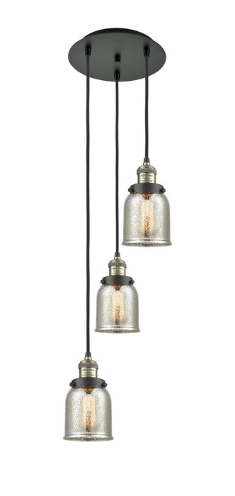 Innovations 113F-3P-BAB-G58 Three Light Pendant, Black Antique Brass