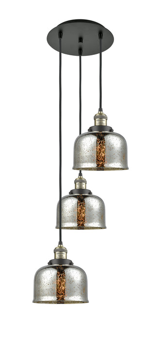 Innovations 113F-3P-BAB-G78 Three Light Pendant, Black Antique Brass