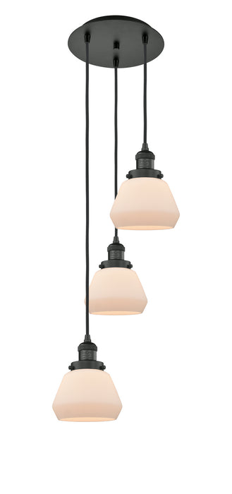 Innovations 113F-3P-BK-G171 Three Light Pendant, Matte Black
