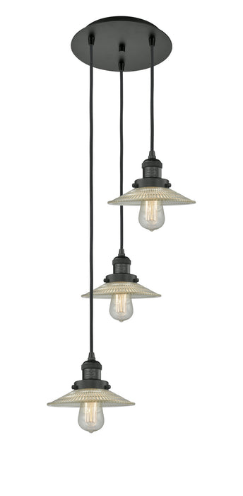 Innovations 113F-3P-BK-G2 Three Light Pendant, Matte Black