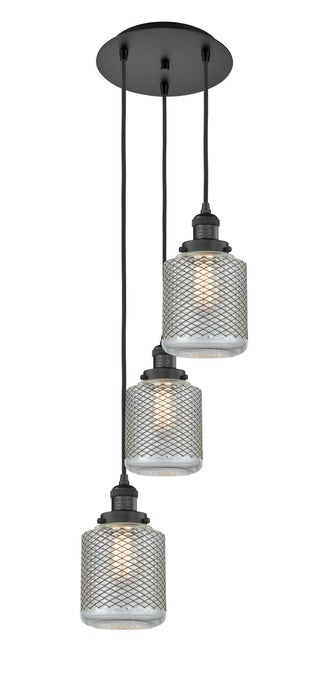 Innovations 113F-3P-BK-G262 Three Light Pendant, Matte Black