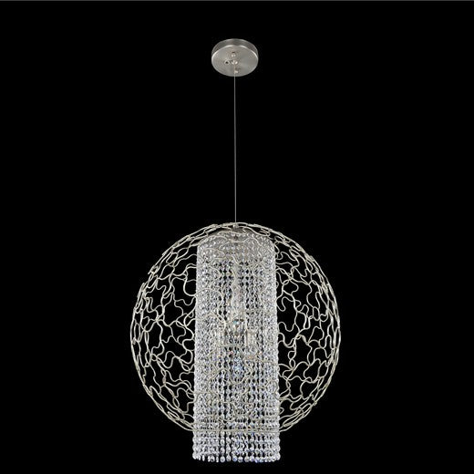 Allegri 020050-022-FR001 Four Light Pendant, Tarnished Silver
