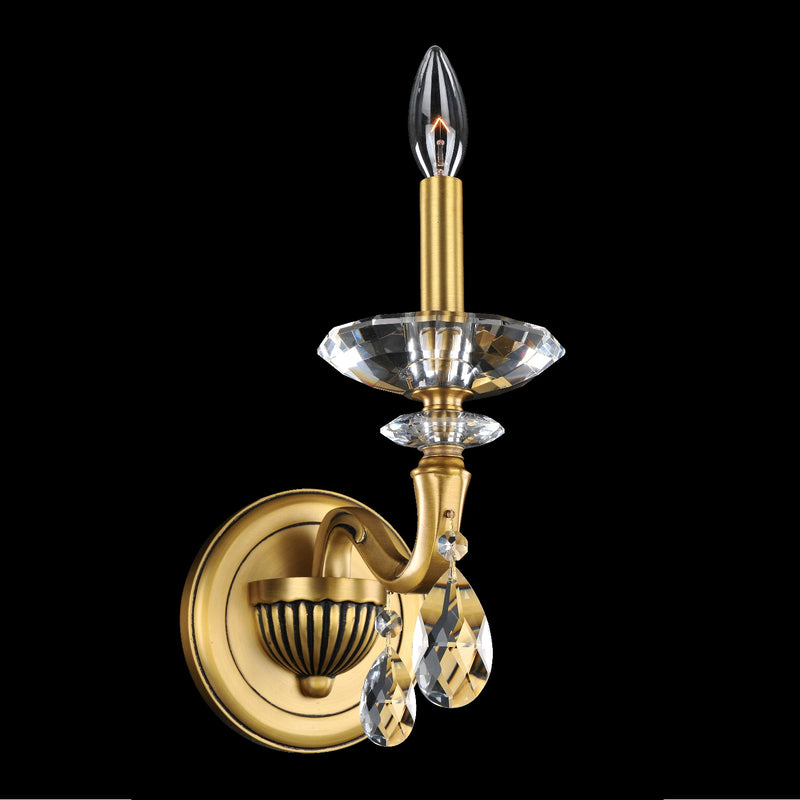 Allegri 021720-032-FR001 One Light Wall Bracket, Historic Brass