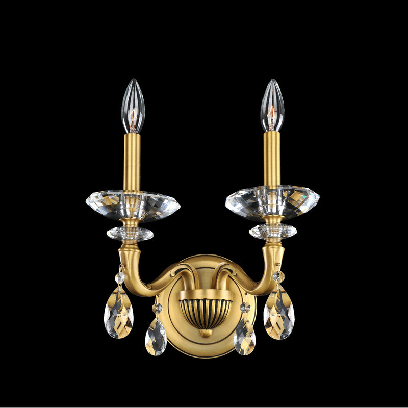 Allegri 021721-032-FR001 Two Light Wall Bracket, Historic Brass