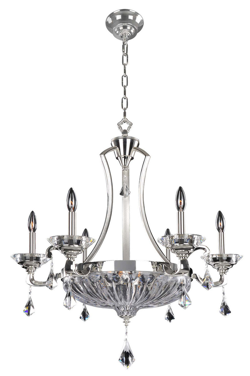 Allegri 028554-017-FR001 Nine Light Chandelier, Two Tone Silver