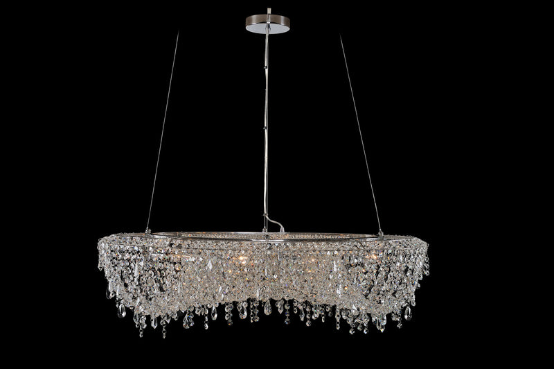 Allegri 029754-010-FR001 Eight Light Pendant, Chrome