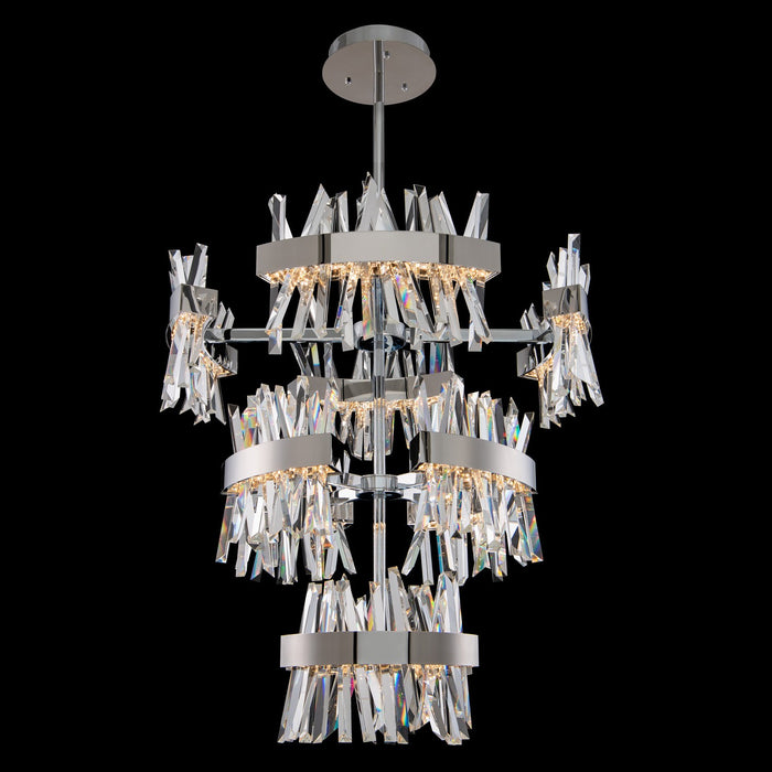 Allegri 030259-010 LED Foyer Pendant, Polished Chrome