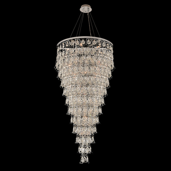 Allegri 031954-010-FR001 28 Light Foyer Pendant, Chrome
