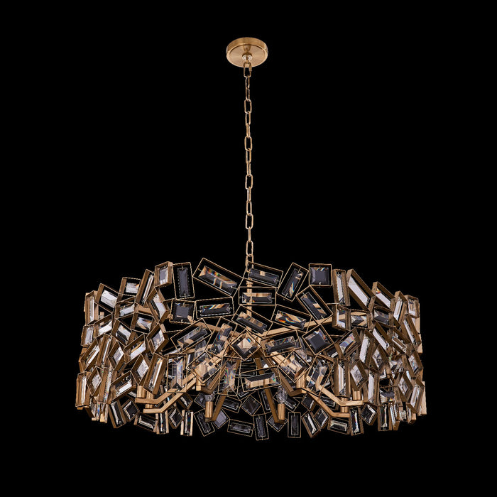 Allegri 038156-044-FR001 Eight Light Pendant, Winter Brass