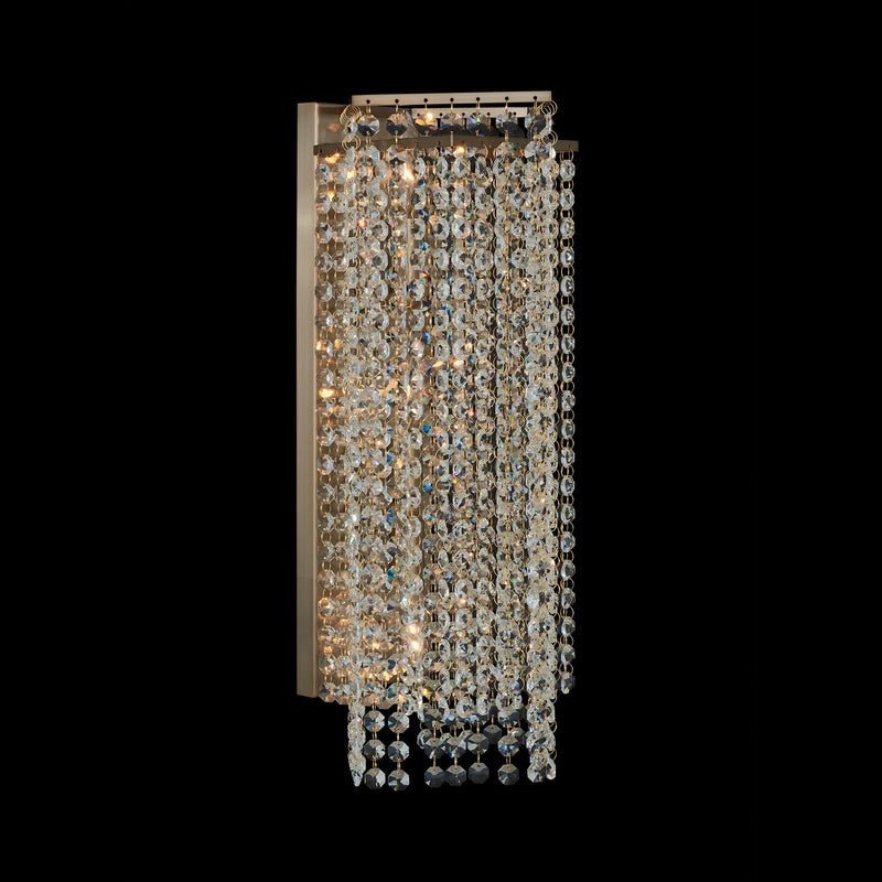 Allegri 038921-038-FR001 Three Light Wall Sconce, Brushed Champagne Gold