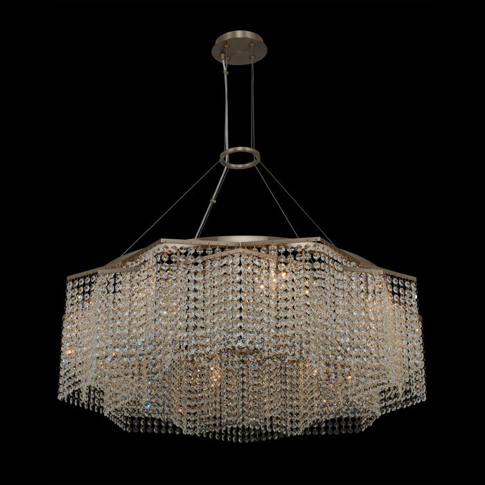 Allegri 038956-038-FR001 Eight Light Pendant, Brushed Champagne Gold
