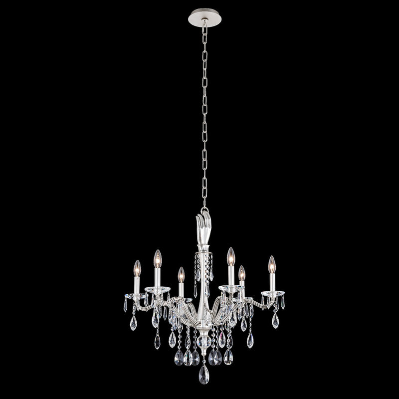 Allegri 039071-061-FR001 Six Light Chandelier, Pewter